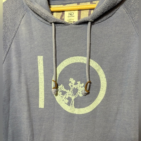 Tentree Hooded Sweatshirt Purple Size Small | Hoodie | Organic Cotton Blend | - Picture 3 of 7